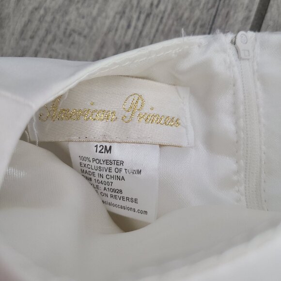 American Princess Baby Girl Ivory Sequin Party Dress Size 12M - Picture 7 of 7